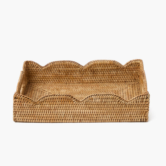 Vassoio in rattan naturale medio
