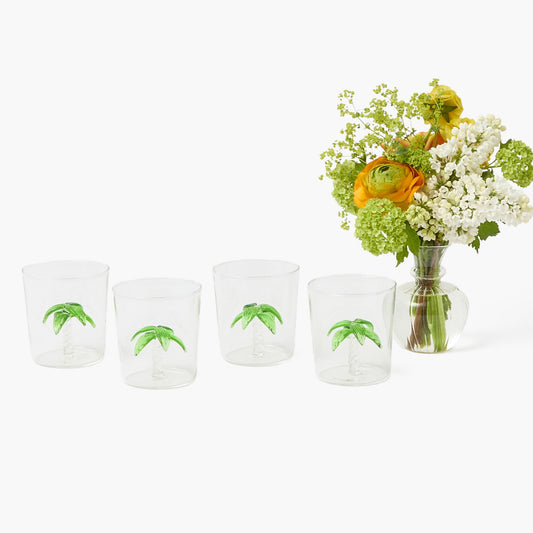 Bicchieri a forma di palma (set da 4)