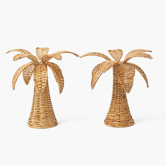 Grande palma di rattan (coppia)