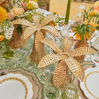 Grande palma di rattan (coppia)