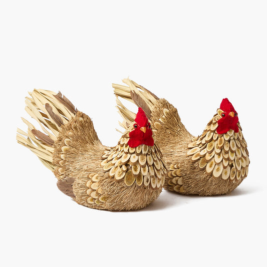 Henrietta la gallina marrone (coppia) - 21 cm