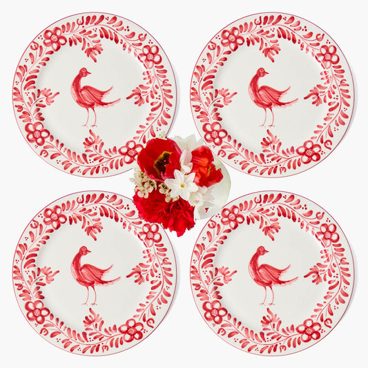 Piatti da portata Martha Red (set da 4)