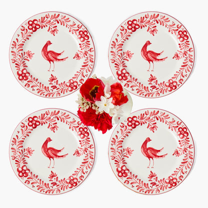 Piatti Martha Red (set da 4)