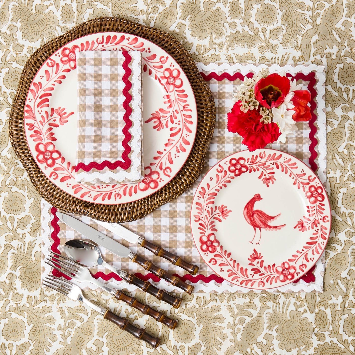 Piatti Martha Red (set da 4)