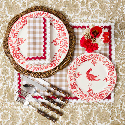 Piatti Martha Red (set da 4)