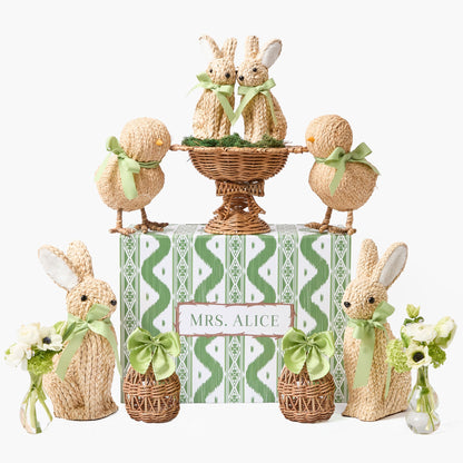 Set di decorazioni in rattan per prato