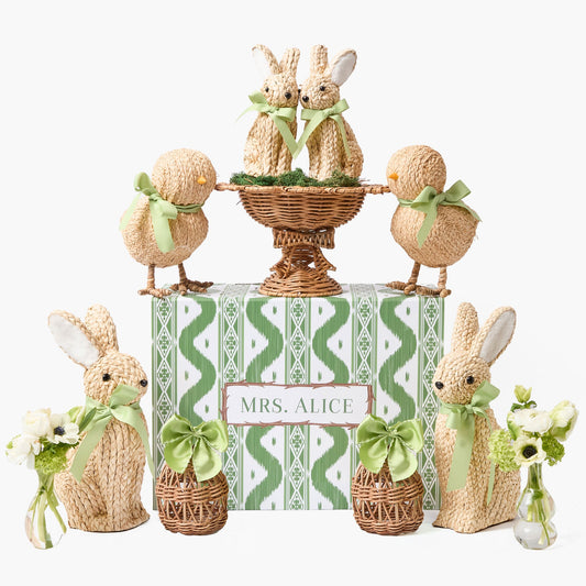 Set di decorazioni in rattan per prato