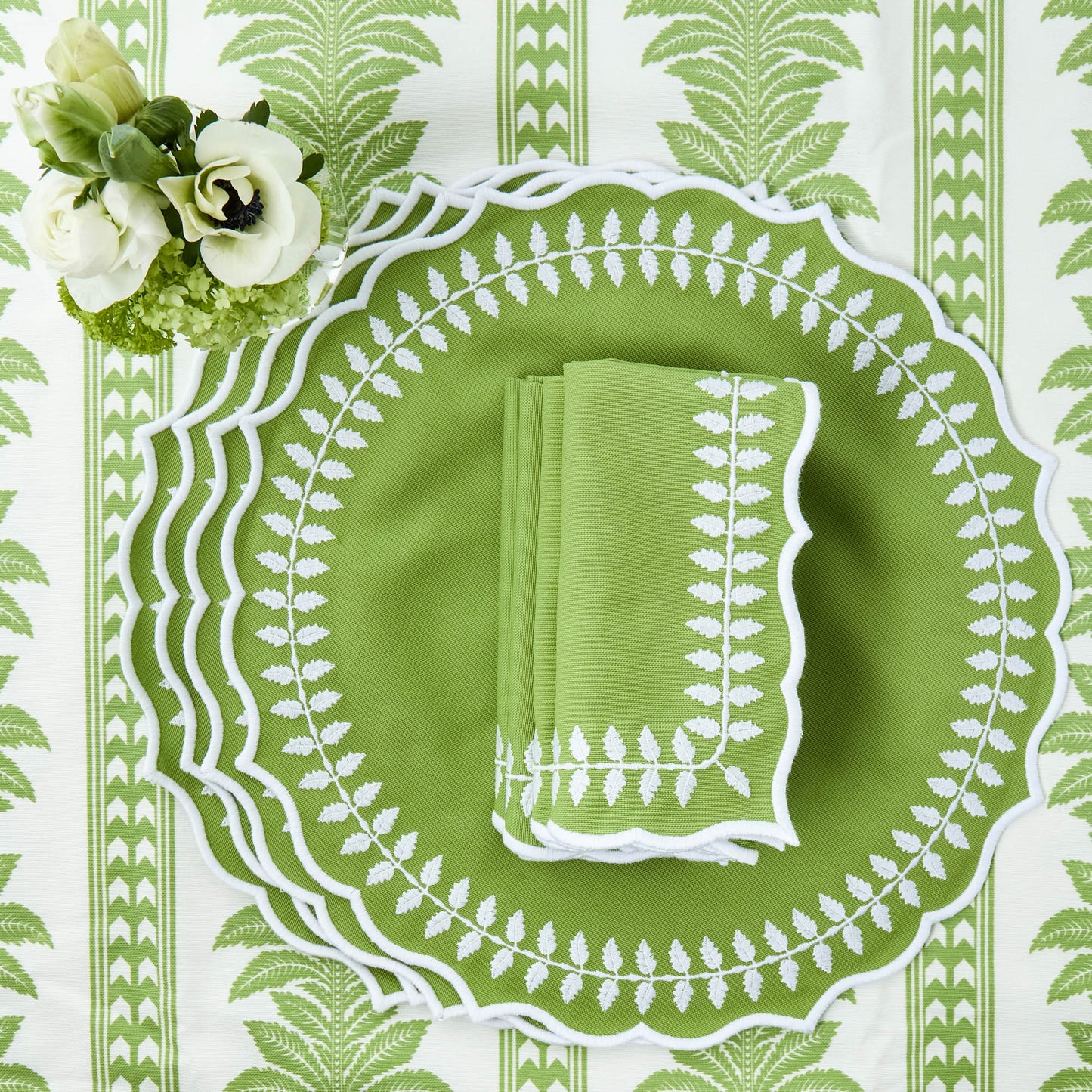 Tovaglioli Green Laurel (set da 4)