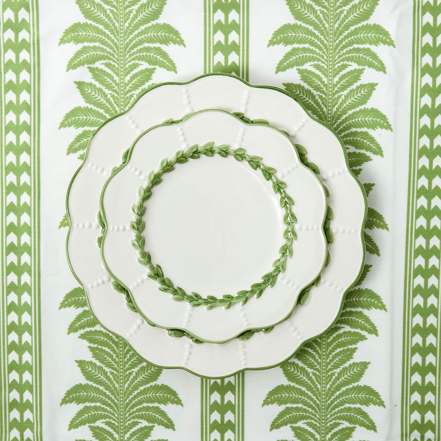 Piatti da portata e da antipasto Green Laurel (set da 8)