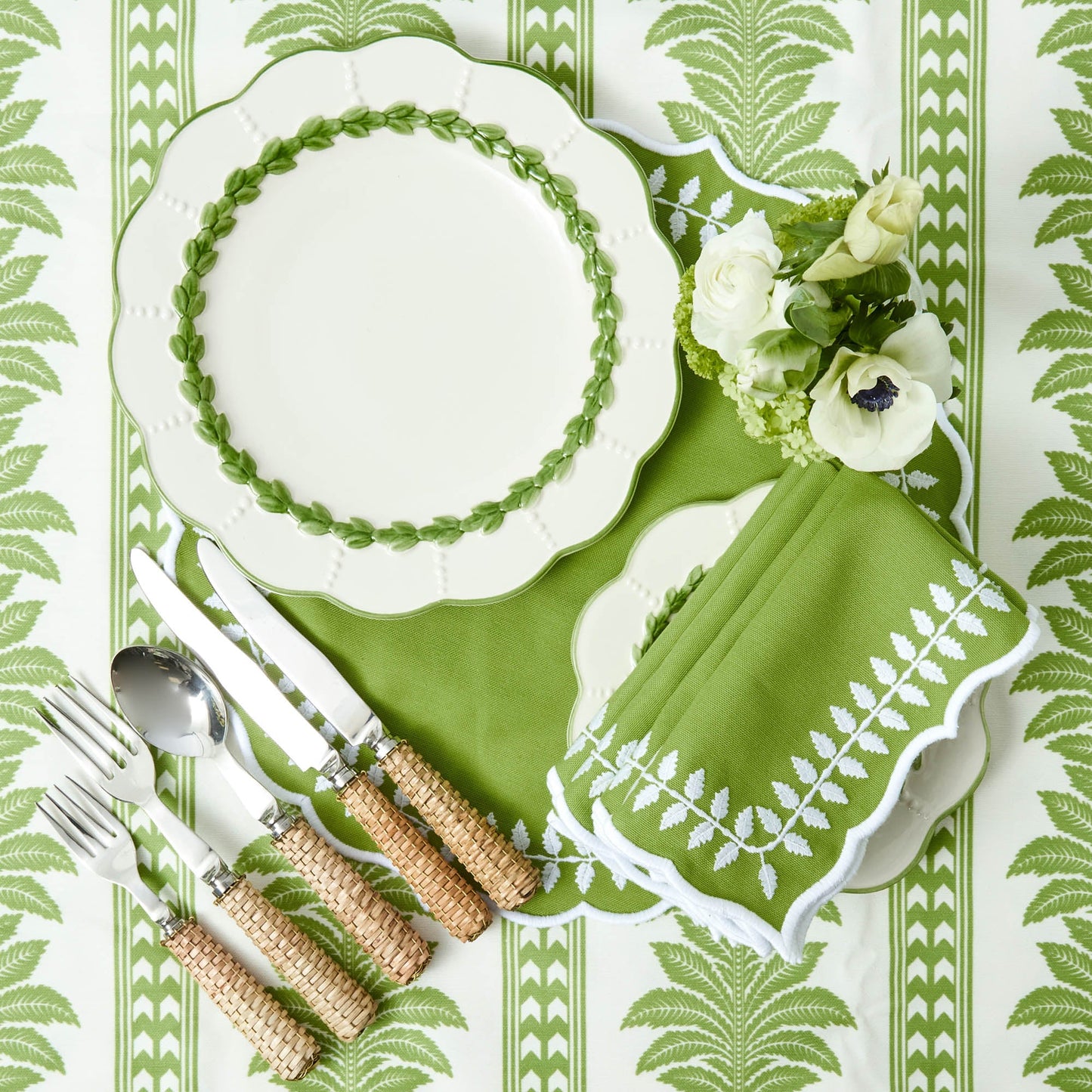 Tovagliette alloro verde (set da 4)