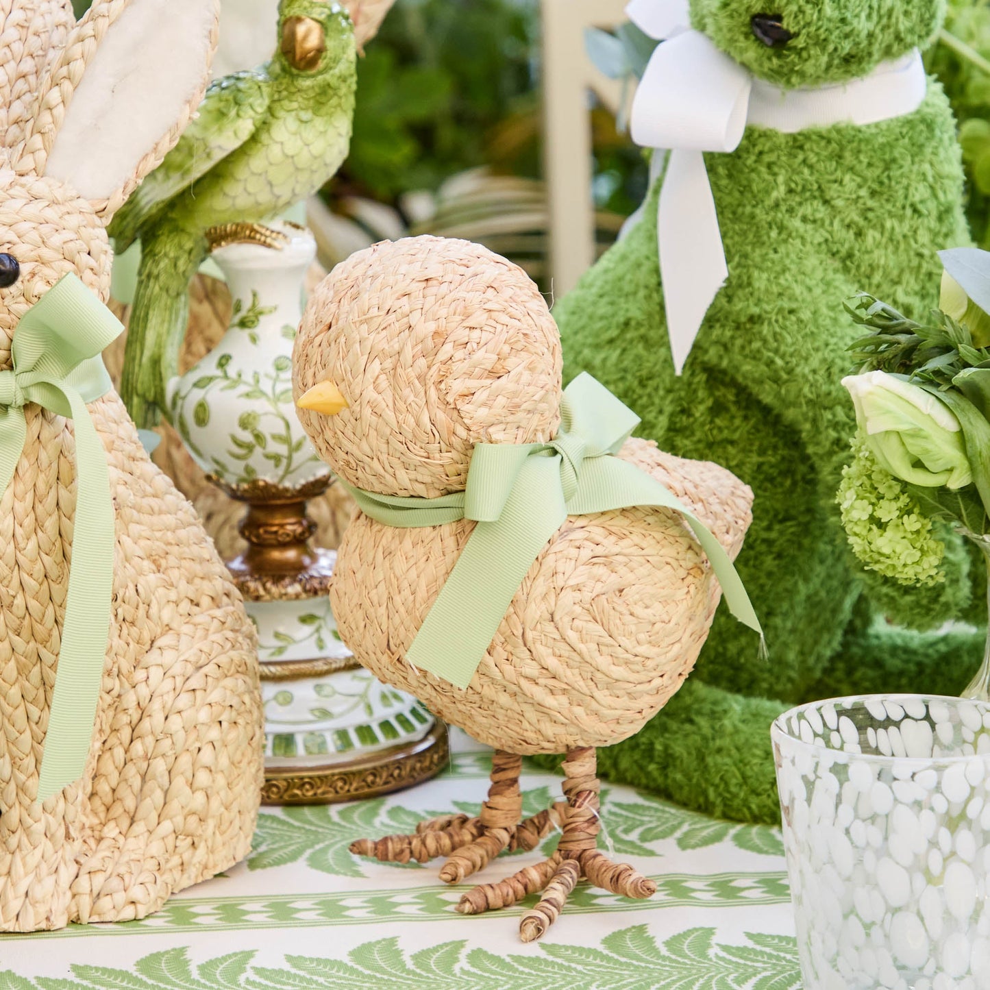 Set di decorazioni in rattan per prato