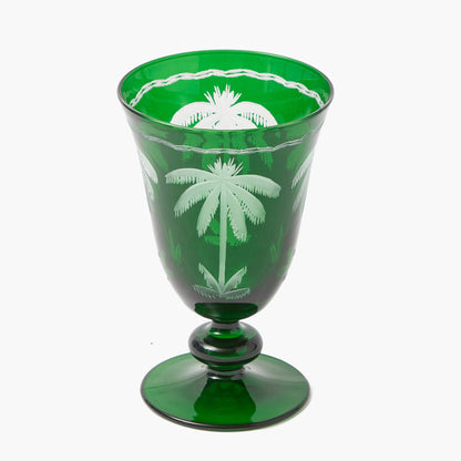 Bicchieri da vino Emerald Palm Tree (set da 4)