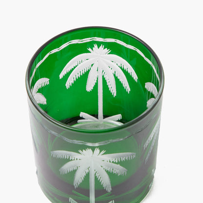 Bicchieri Emerald Palm Tree (set da 4)