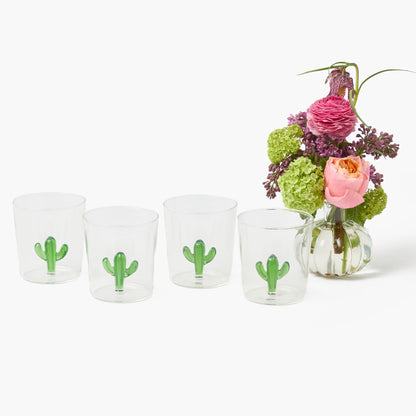 Bicchieri Cactus (Set da 4)