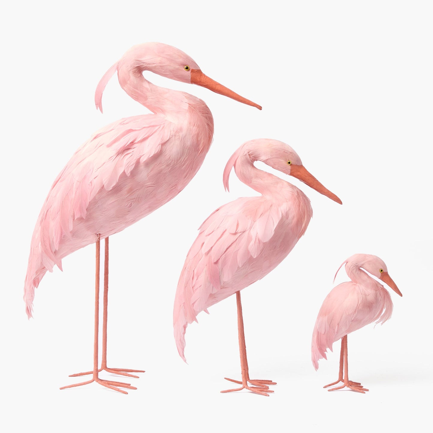 Cicogna Saskia rosa (coppia) - 60 cm