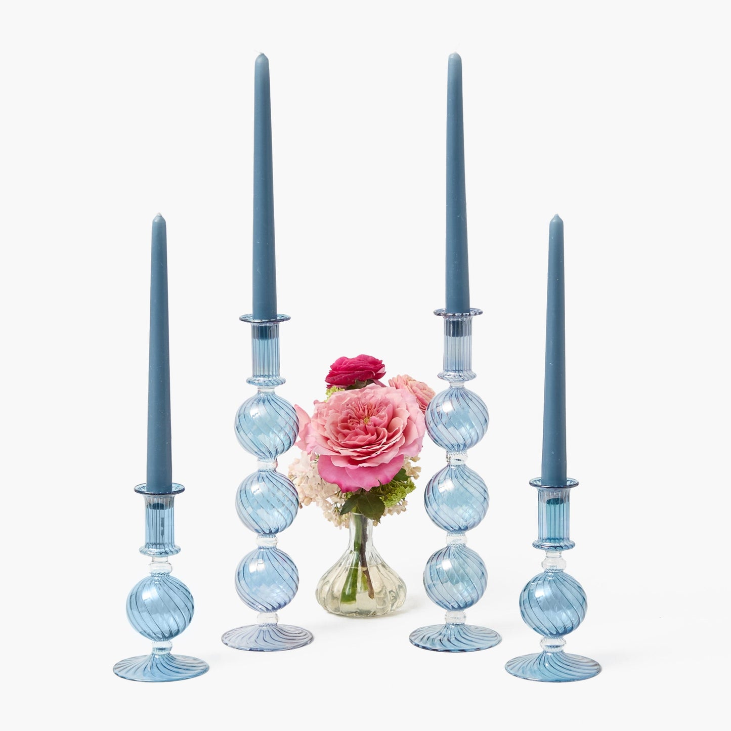 Set di candele Camille Azure (blu polvere)