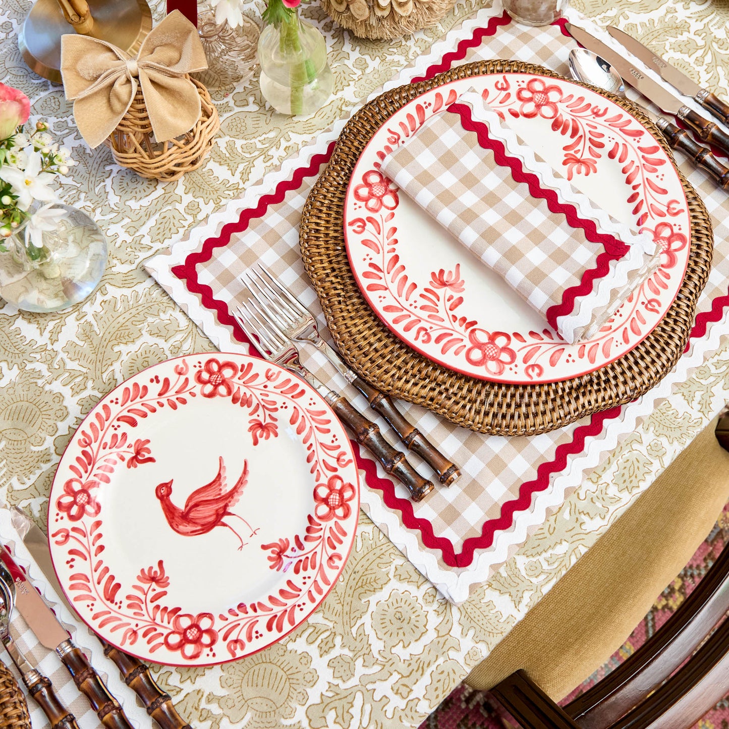 Piatti Martha Red (set da 4)
