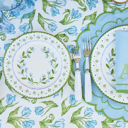 Piatti Josephine Green &amp; Blue (set da 4)