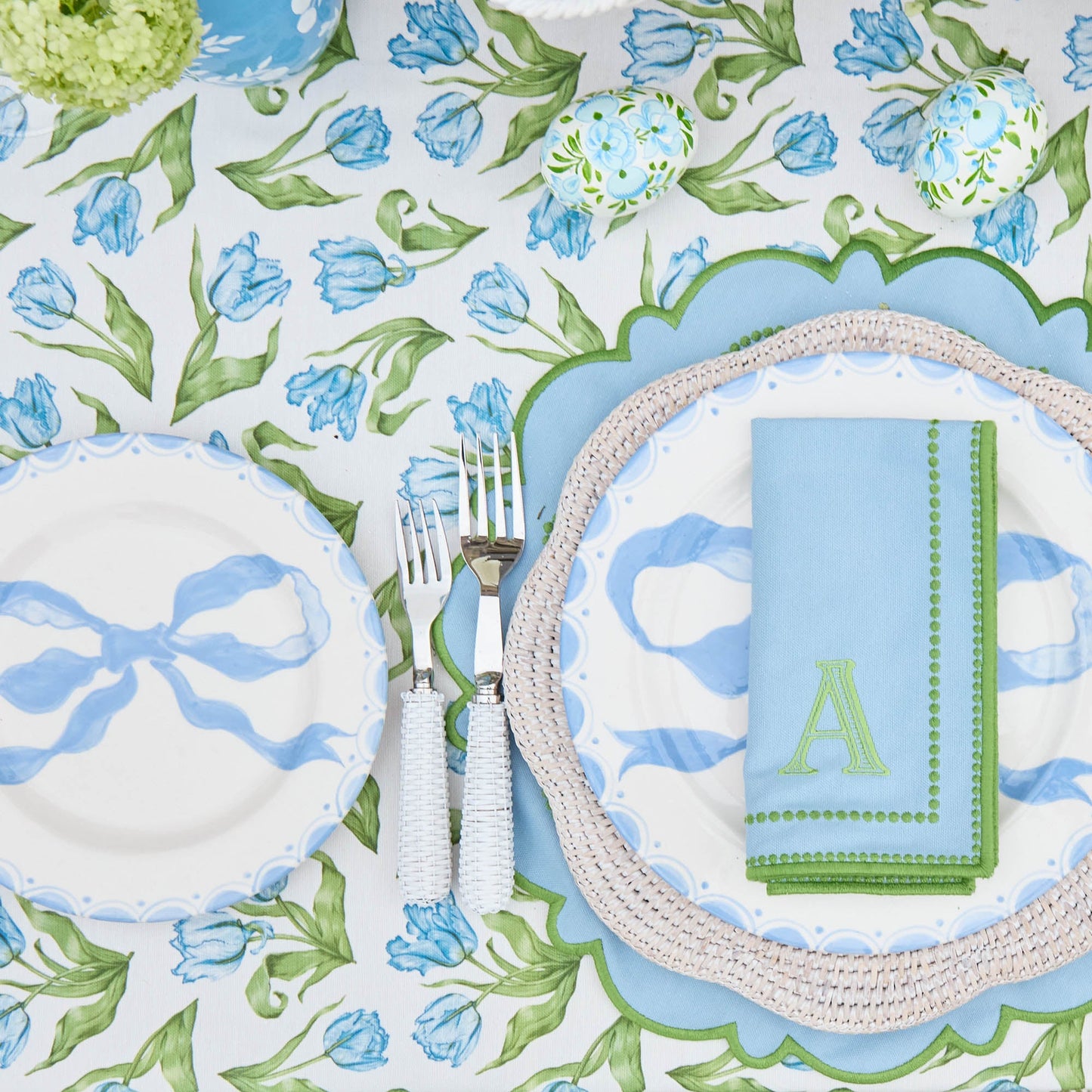 Piatti da portata Marilyn Blue Bow (set da 4)
