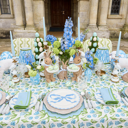 Tovaglioli Mariana blu e verde (set da 4)