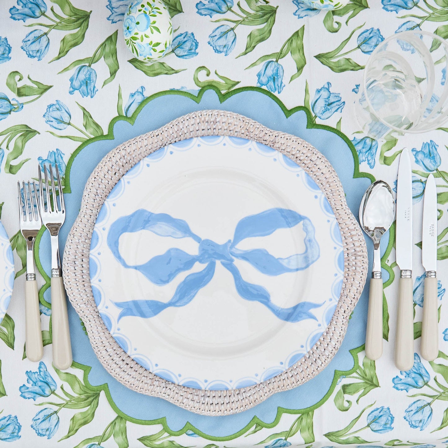 Piatti da portata e da antipasto Marilyn Blue Bow (set da 8)