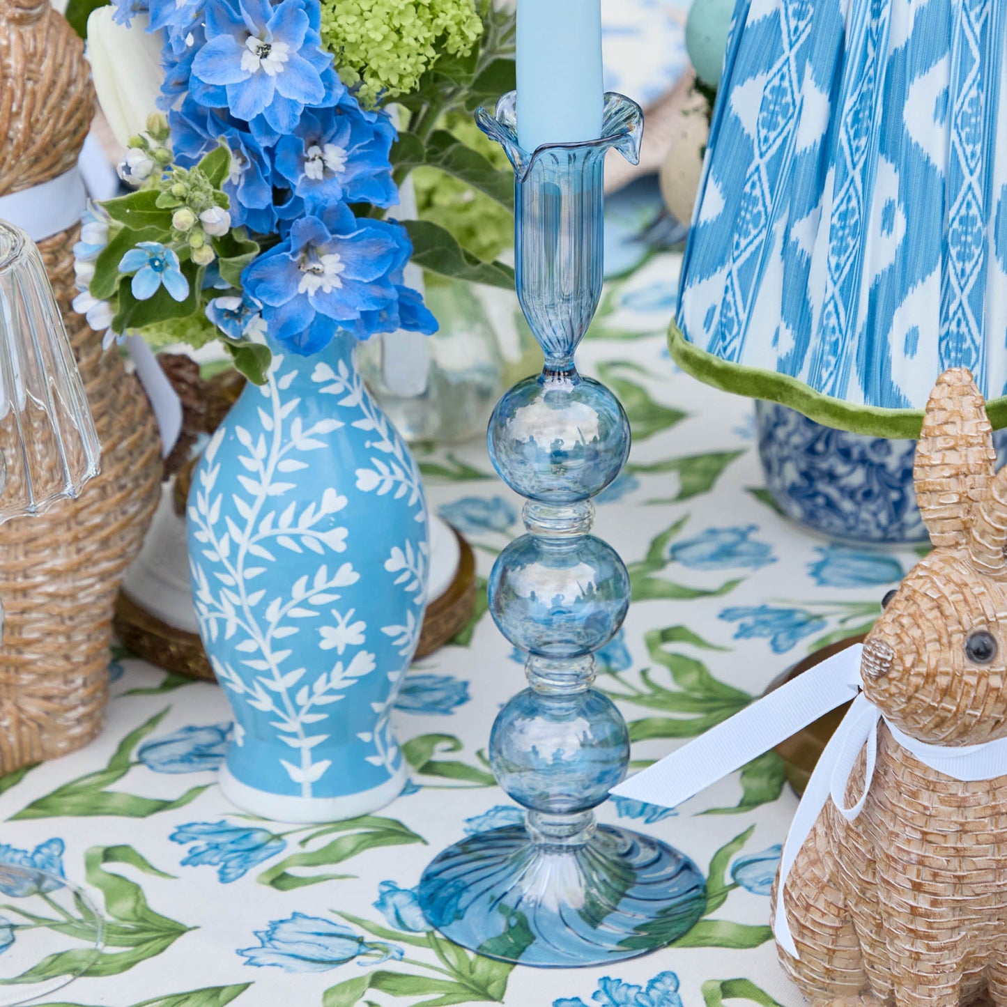 Portacandele Eden Blue (coppia)