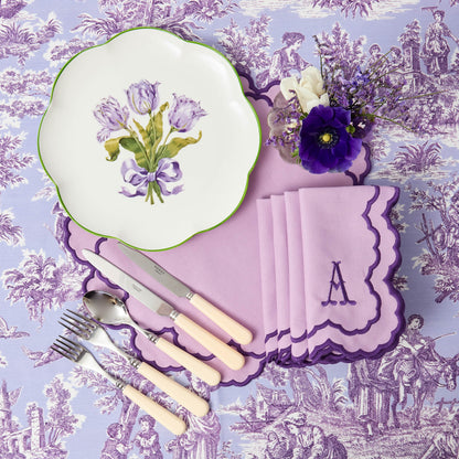 Piatti da portata Tulipano Viola (Set da 4)