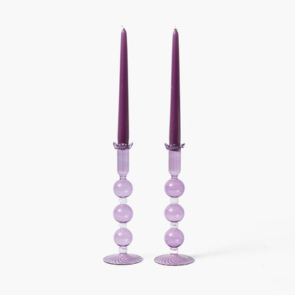 Candele viola (set da 8)