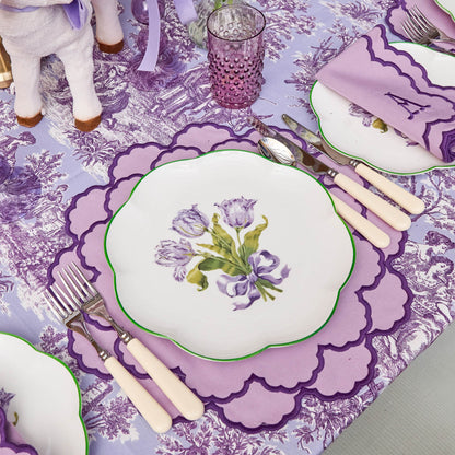 Piatti da portata Tulipano Viola (Set da 4)