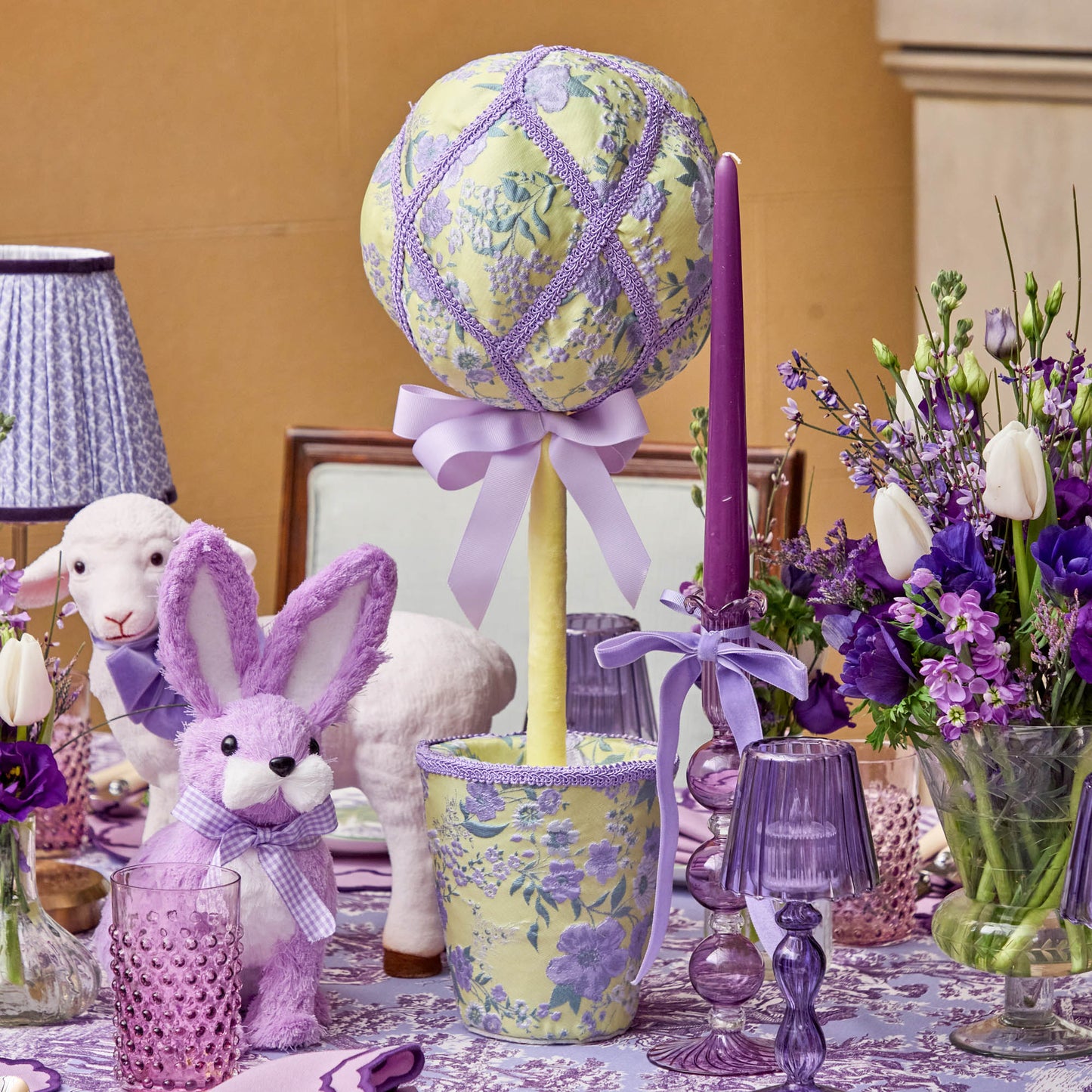 Albero di uova di Pasqua in tessuto (coppia)