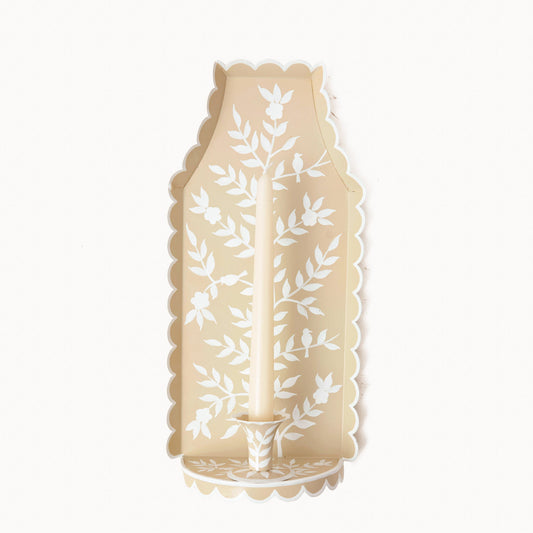 Applique per candela in stucco cinese Tole